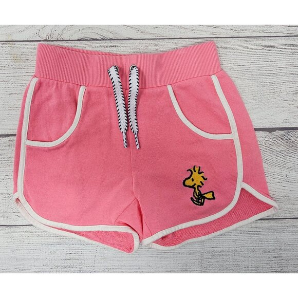 Hanna Andersson‎ Girls Pink Peanuts Shorts Size 2T - Picture 1 of 4